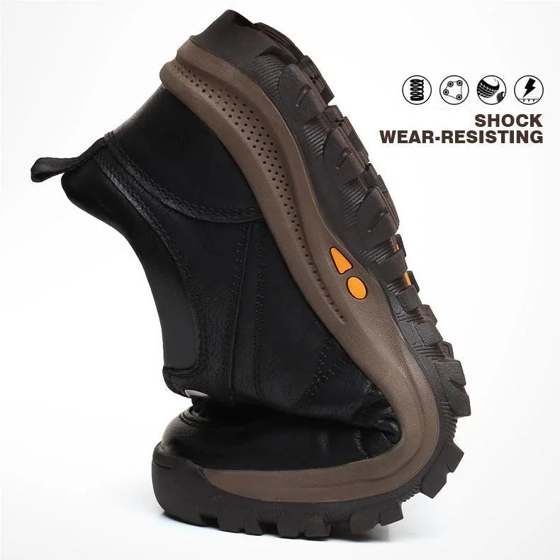 Raxiva-men casual hand stitched arch support non slip breathable shoes