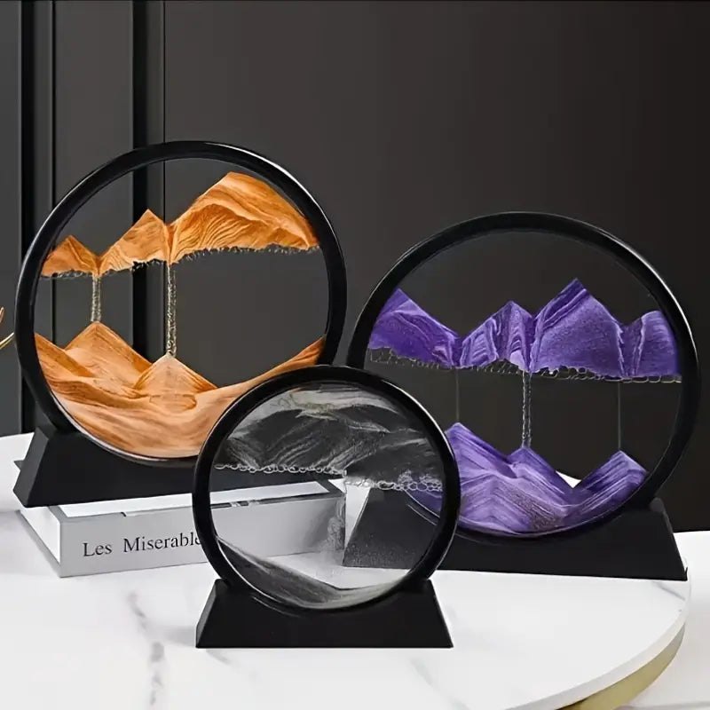 Raxiva-mirage temporel sablier 3d paysage en mouvement