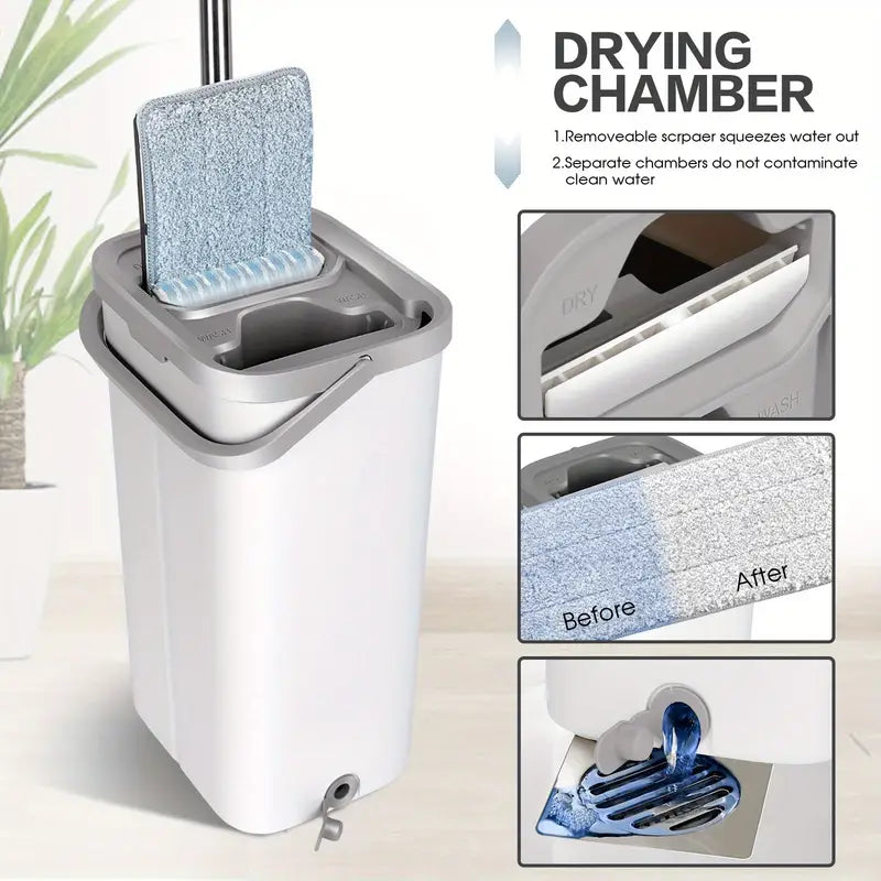 Raxiva-serpilliere 360 avec seau essoreur 1 incluse