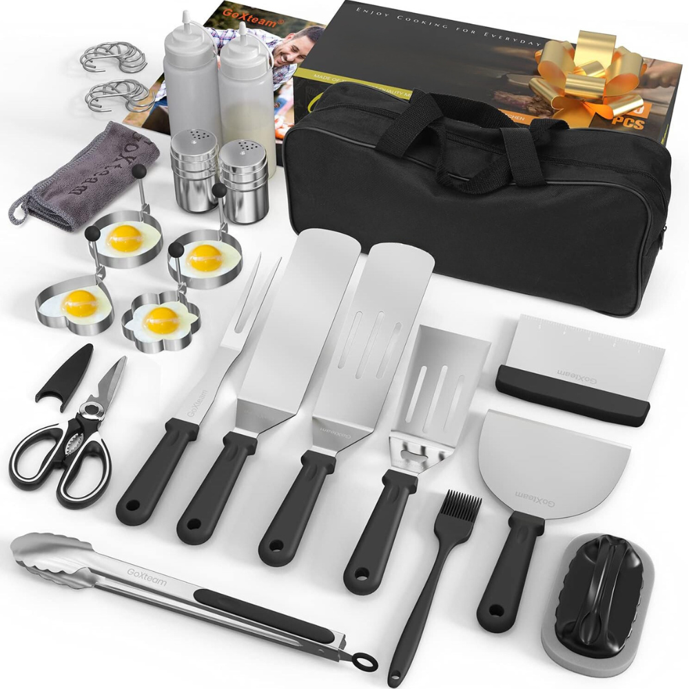 Raxiva-complete high quality bbq griddle tool kit 30 pieces