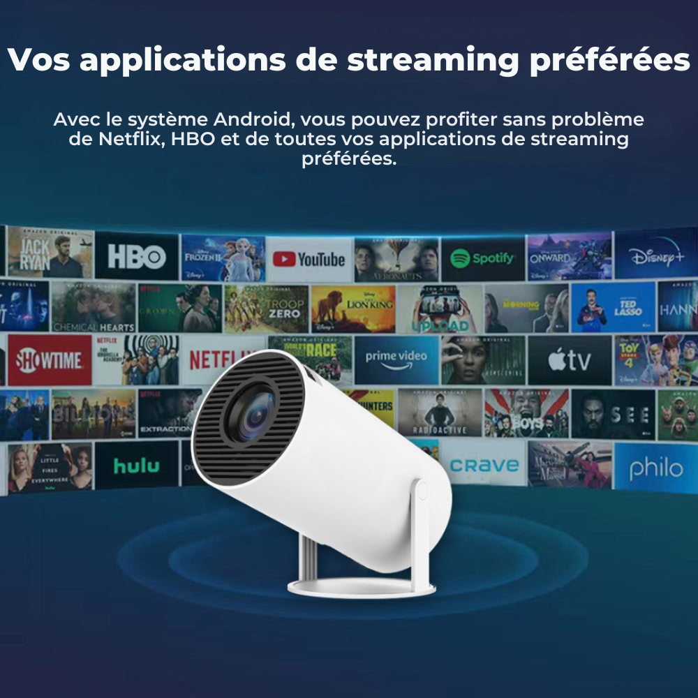 Raxiva-projecteur compact transformez votre mur en cinema