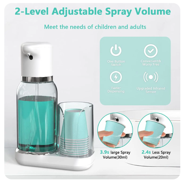 Raxiva-automatic mouthwash dispenser