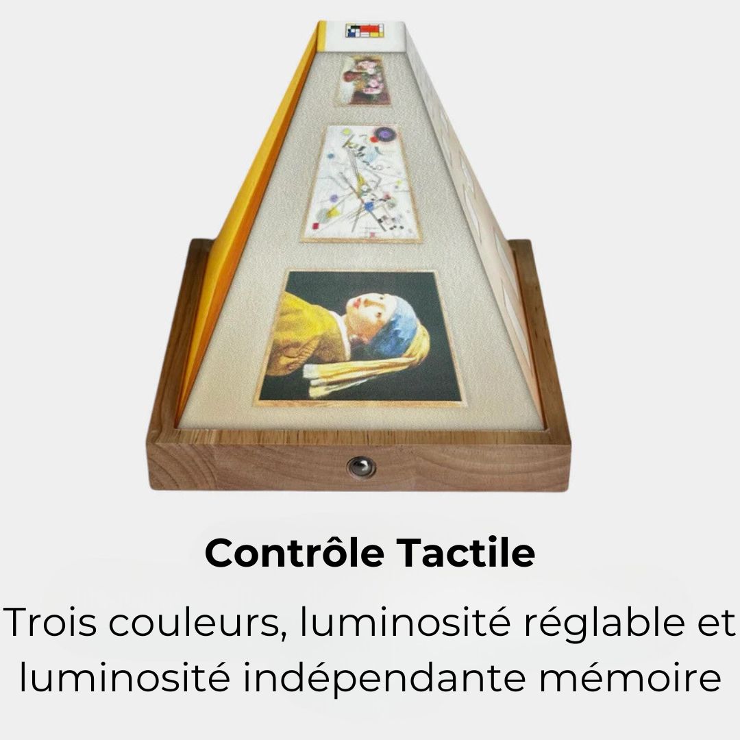 Raxiva-artlumiere lampe murale artistique 3d rechargeable