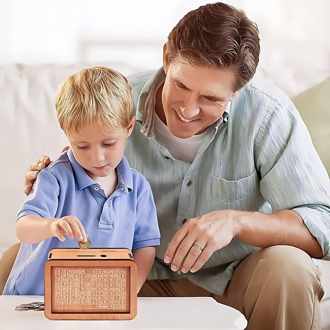 Raxiva-tresor bois tirelire en bois pour un avenir serein