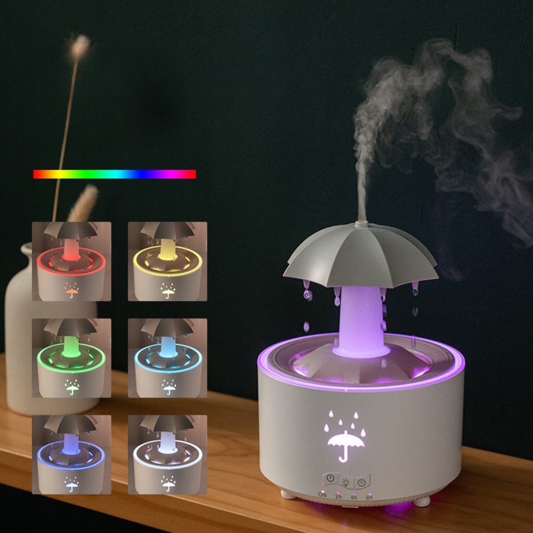 Raxiva-nuage d harmonie diffuseur d aromes et humidificateur avec eclairage led