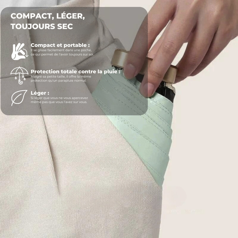 Raxiva-parapluie compact arme secrete contre pluie