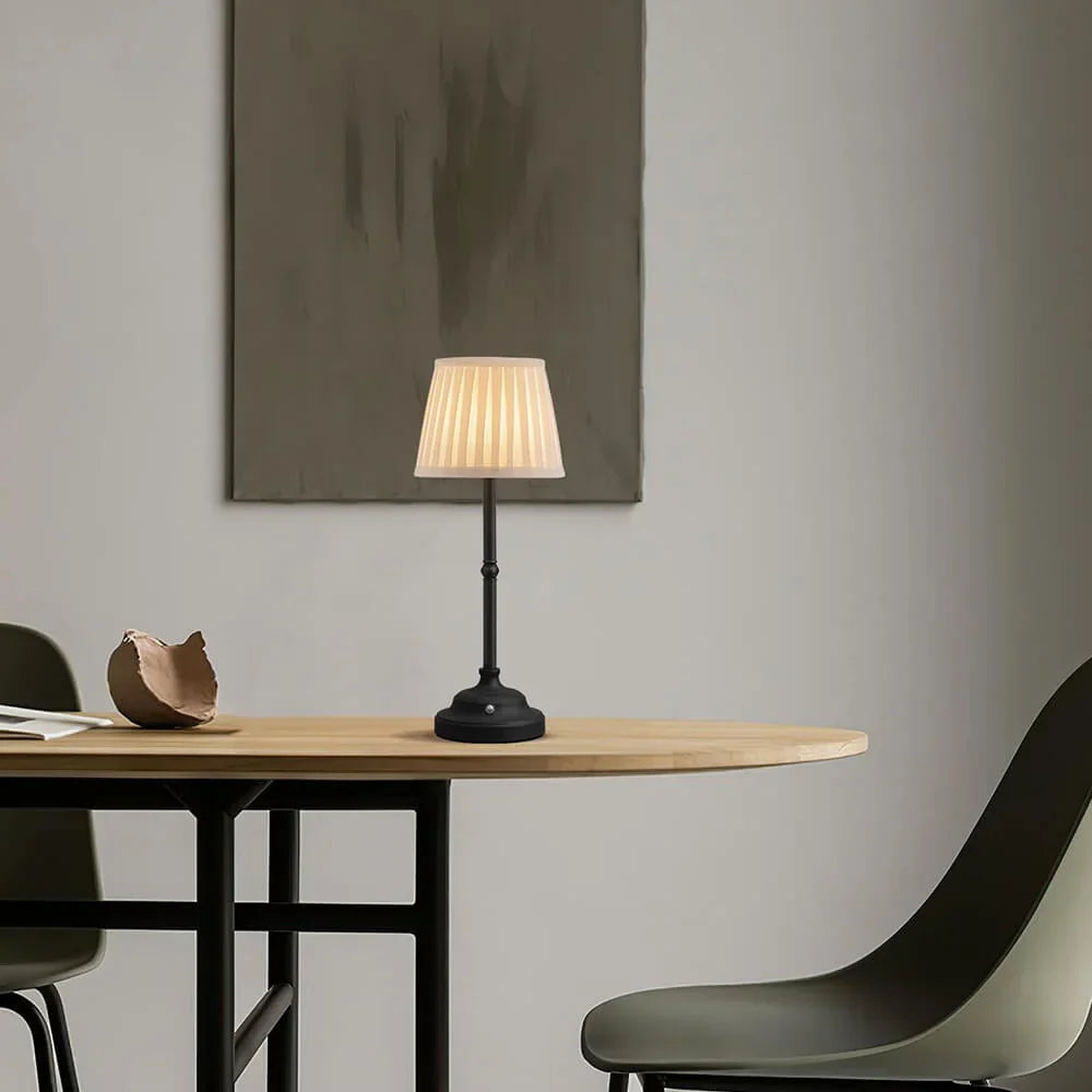 Raxiva-lumiere d antan lampe de table portative en tissu avec recharge usb