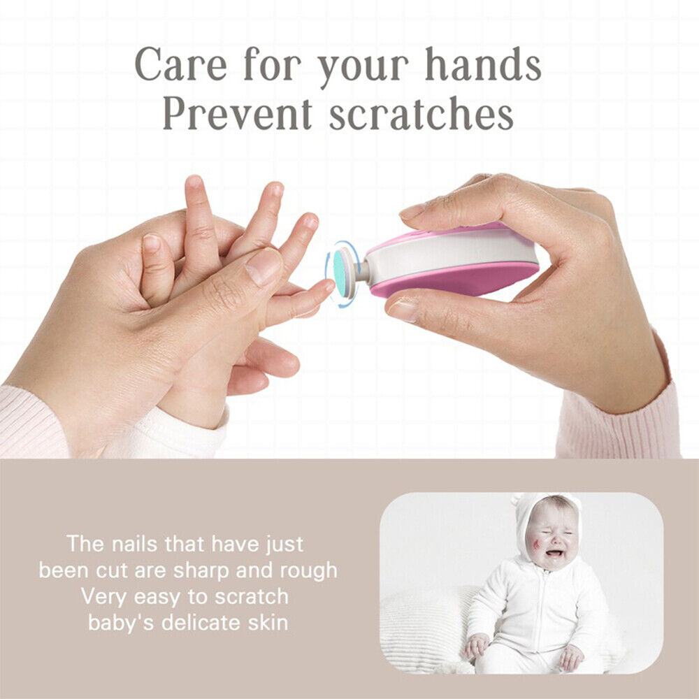 Raxiva-baby nail trimmer with six grinding heads