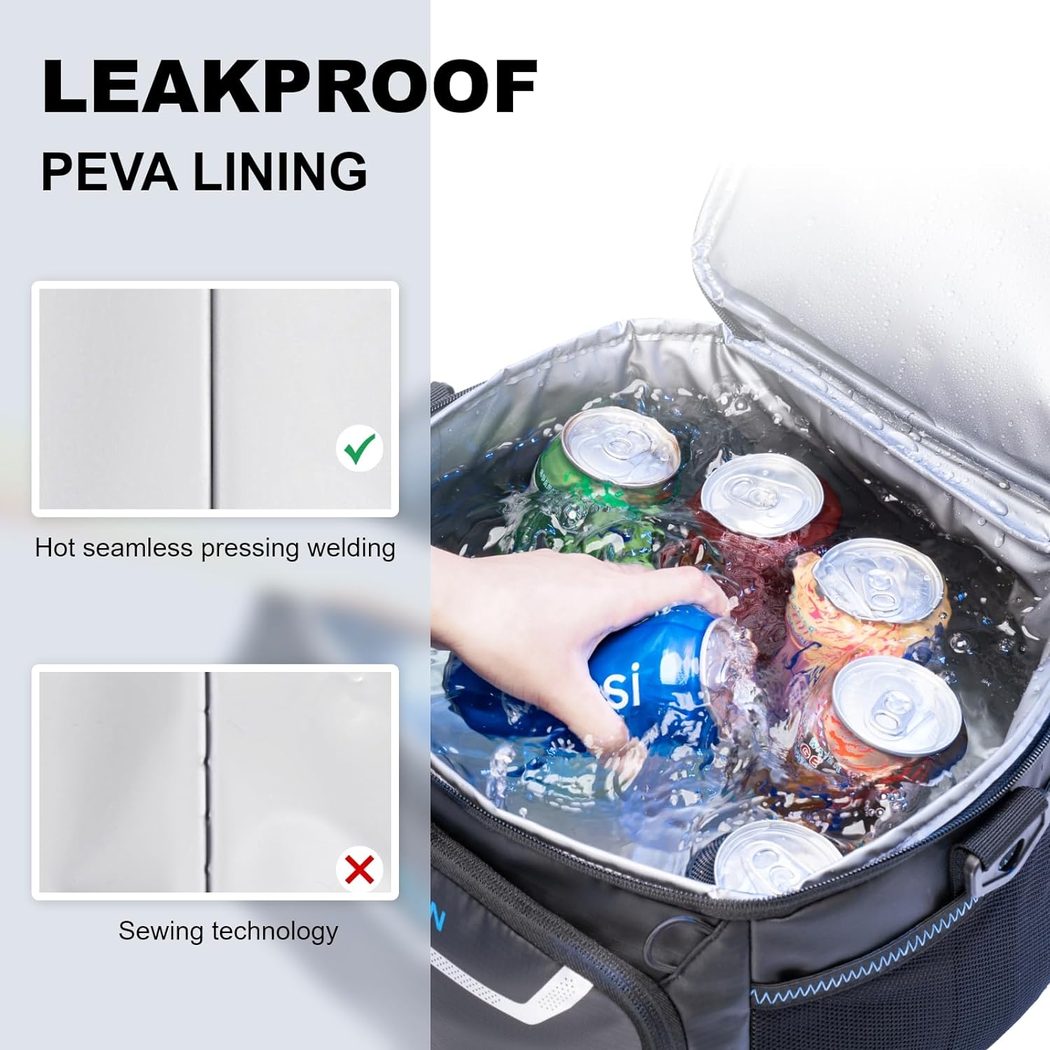 Raxiva-cooler bag insulated beach lunch bag