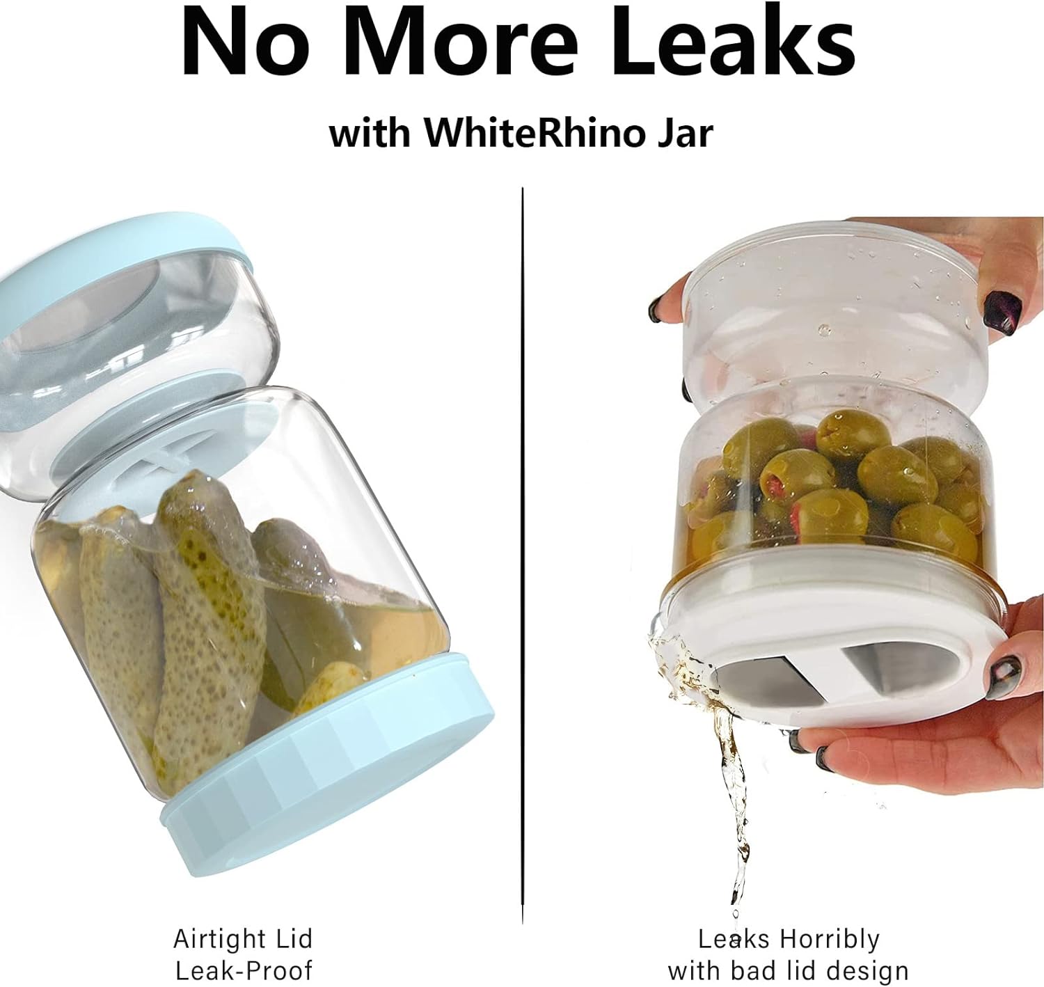 Raxiva-glass pickle separator container