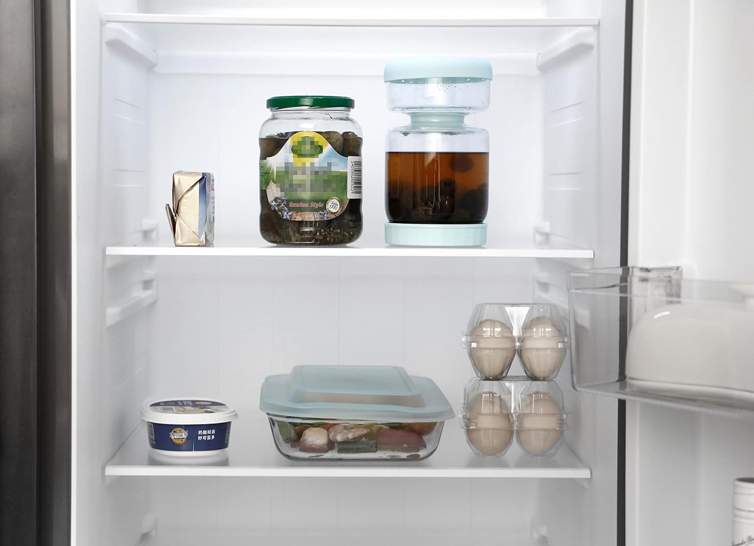 Raxiva-glass pickle separator container