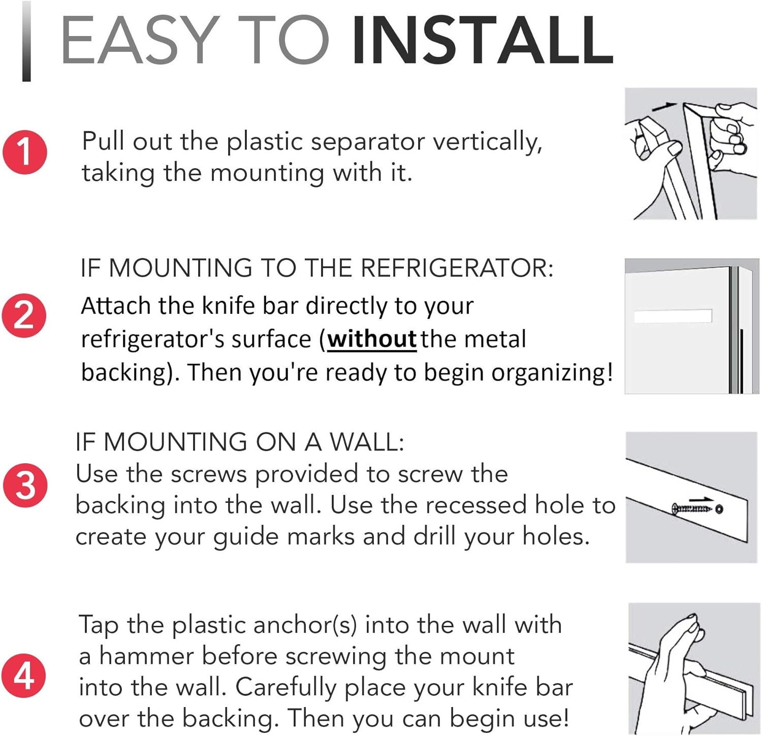 Raxiva-14 inch magnetic knife and tools holder