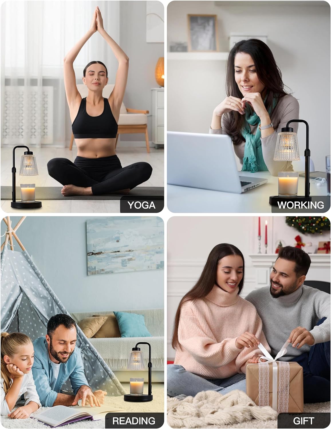 Raxiva-dimmable candle lamp warmer