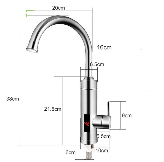 Raxiva-electric kitchen faucet