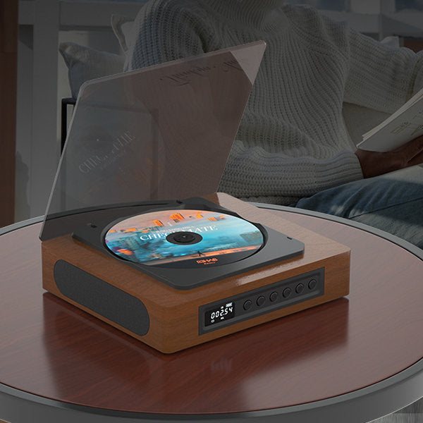 Raxiva-bluetooth retro cd player with usb c connection