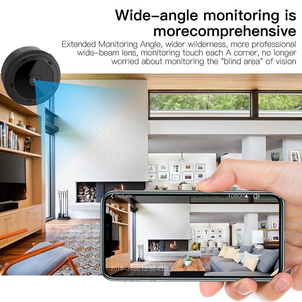 Raxiva-mini wifi camera 1080p hd infrared night vision home security baby monitor