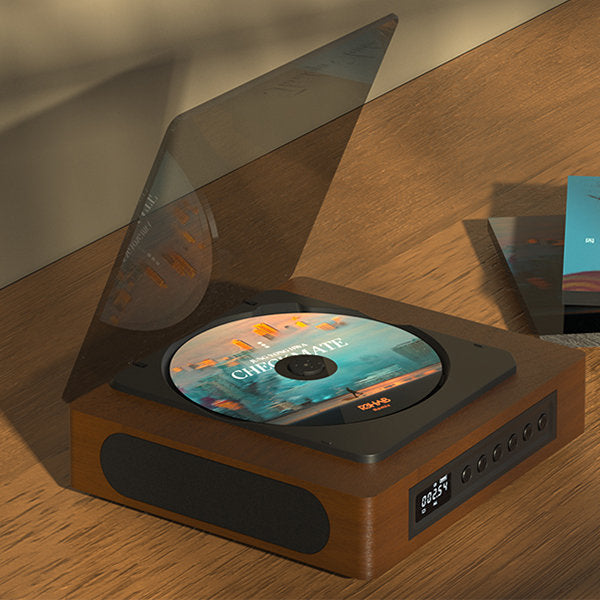 Raxiva-bluetooth retro cd player with usb c connection