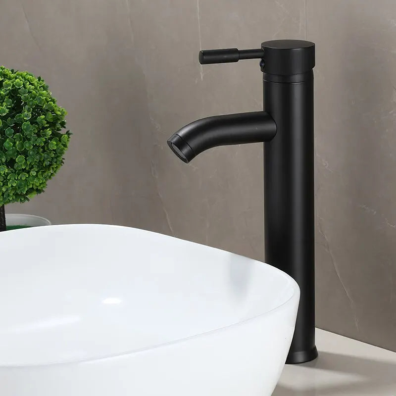 Raxiva-elegant matte black bathroom faucet modern design for contemporary spaces