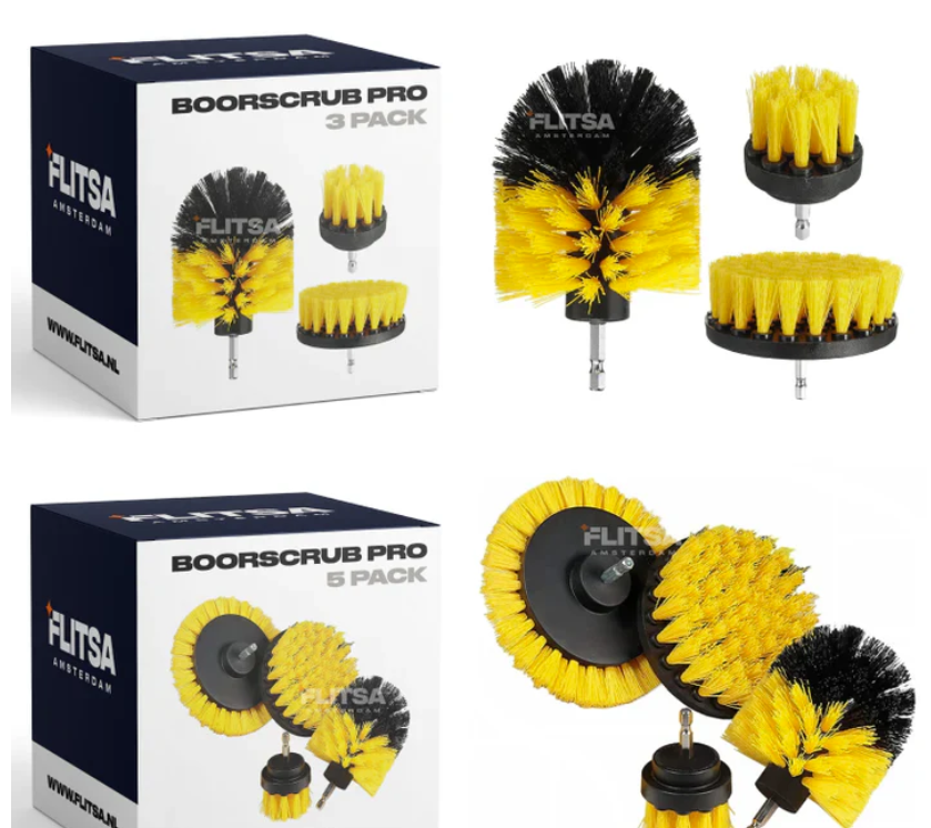 Raxiva-pack brosses nettoyage ultra efficaces perceuse powerscrub