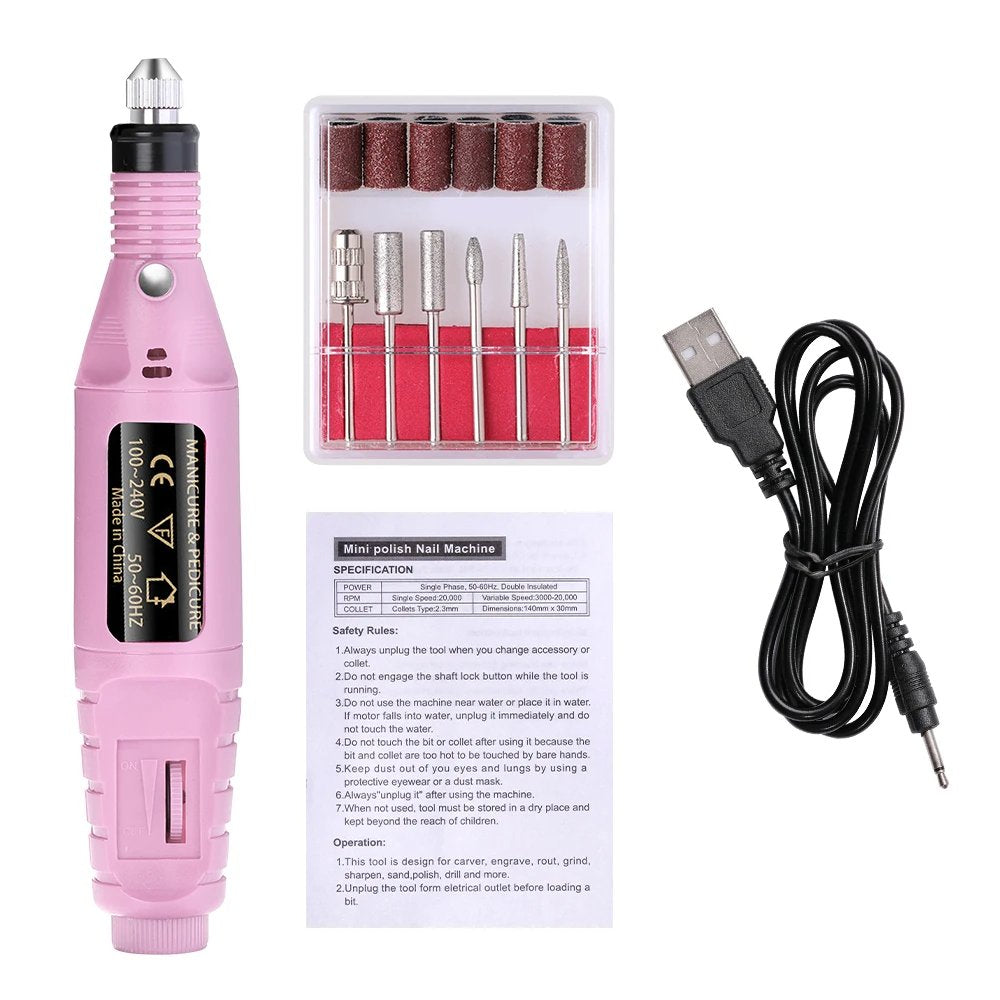 Raxiva-portable electric nail drill machine salon quality nails at home
