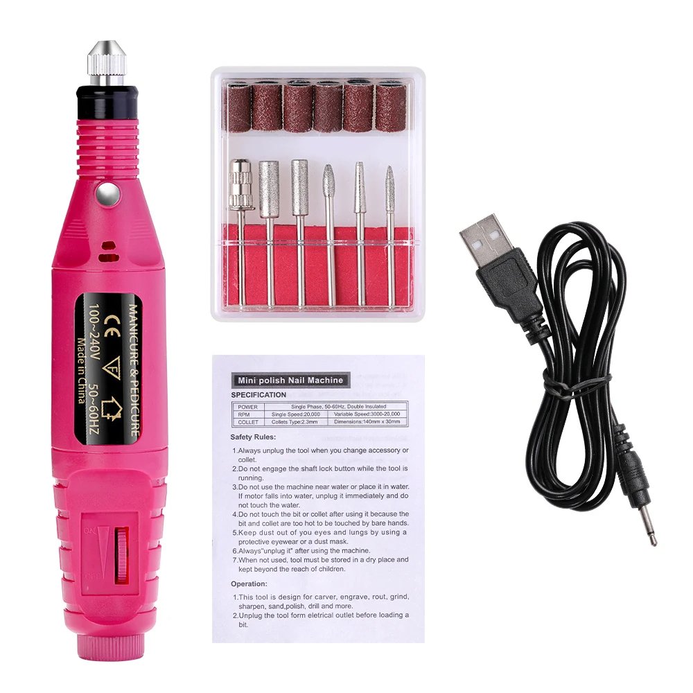 Raxiva-portable electric nail drill machine salon quality nails at home