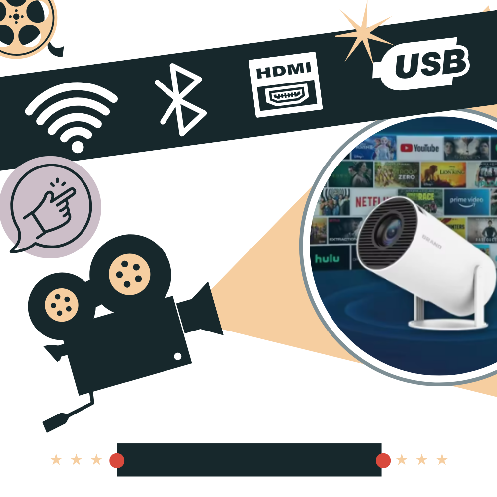 Raxiva-portable 4k ultra hd projector