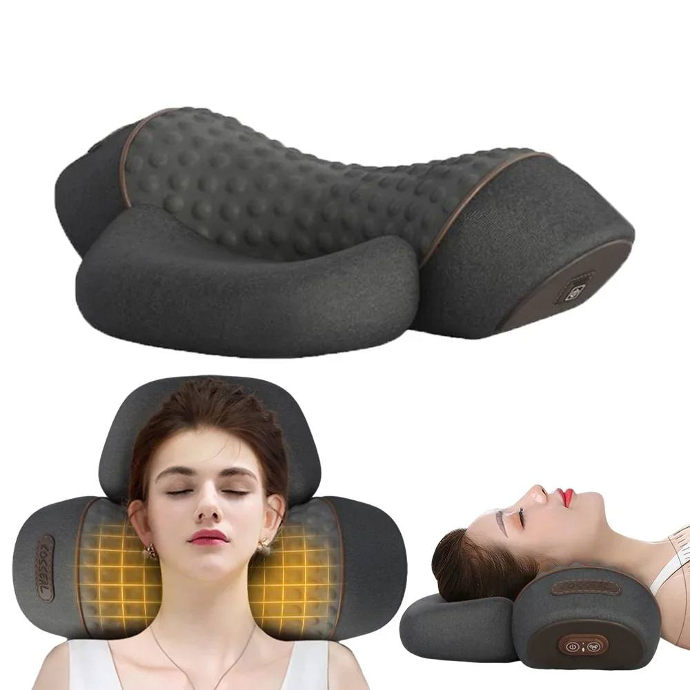 Raxiva-electric heated neck shoulder pillow ultimate comfort relaxation