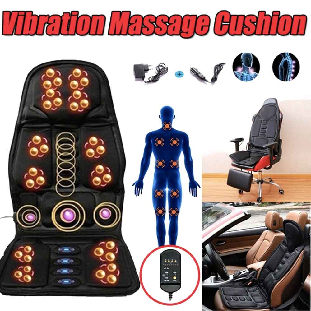 Raxiva-fashionable massage chair cushion with heated neck support