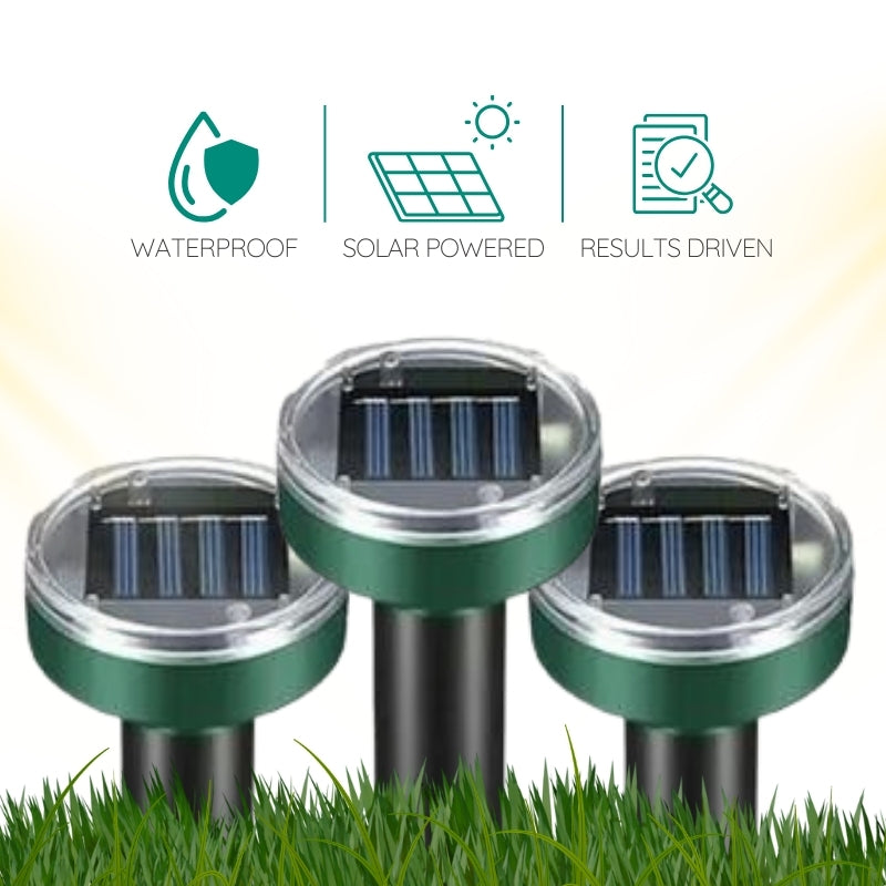 Raxiva infrared solar powered burrowing pest repellent