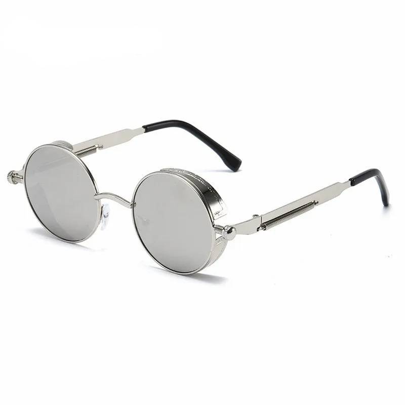 Raxiva-unisex vintage round sunglasses classic style modern protection