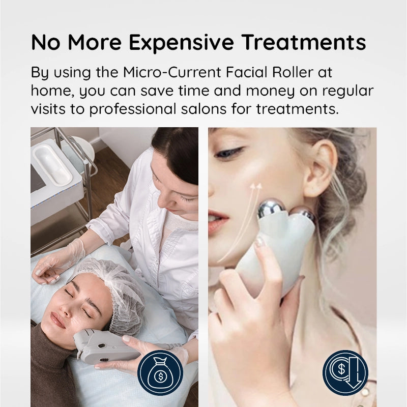 Raxiva microcurrent facial roller