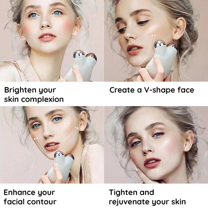 Raxiva microcurrent facial roller