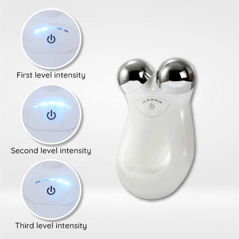 Raxiva microcurrent facial roller