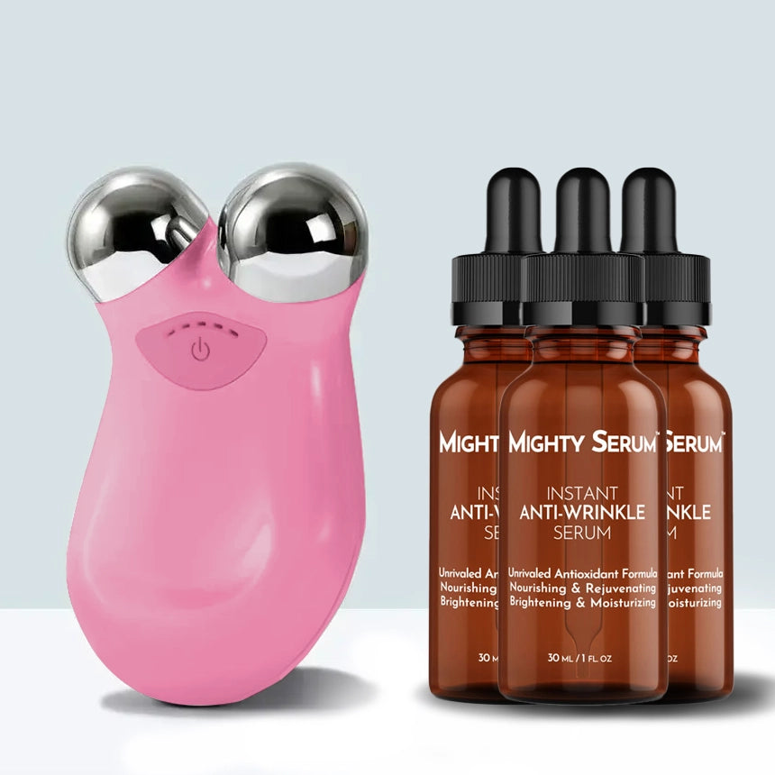 Raxiva microcurrent facial roller