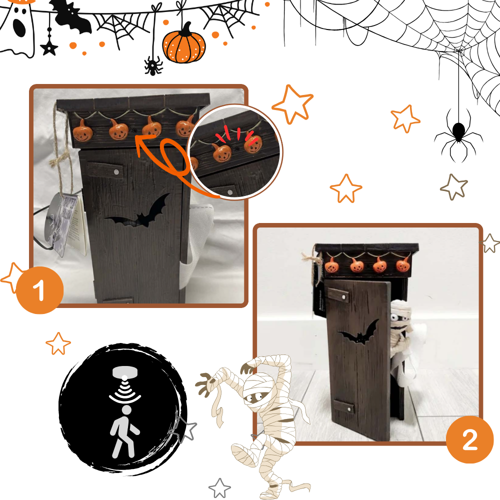 Motion Activated Mummy Halloween Outhouse-Raxiva-SKU38841708275761213TOY7491680993341, Motion Activated Mummy Halloween Outhouse, , Raxiva, TOY,