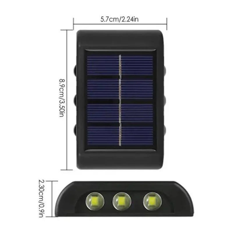 Raxiva outdoor solar wall light