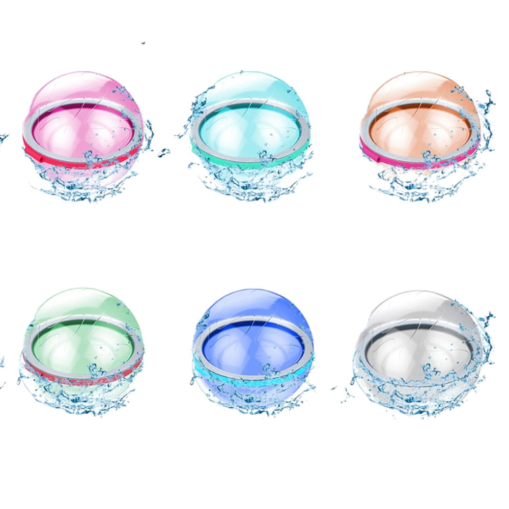 Pack of Reusable Water Balloons-Raxiva-6 Pcs-SKU38841708376195133BRICO7491714547773, Pack of Reusable Water Balloons, , Raxiva, BRICO,