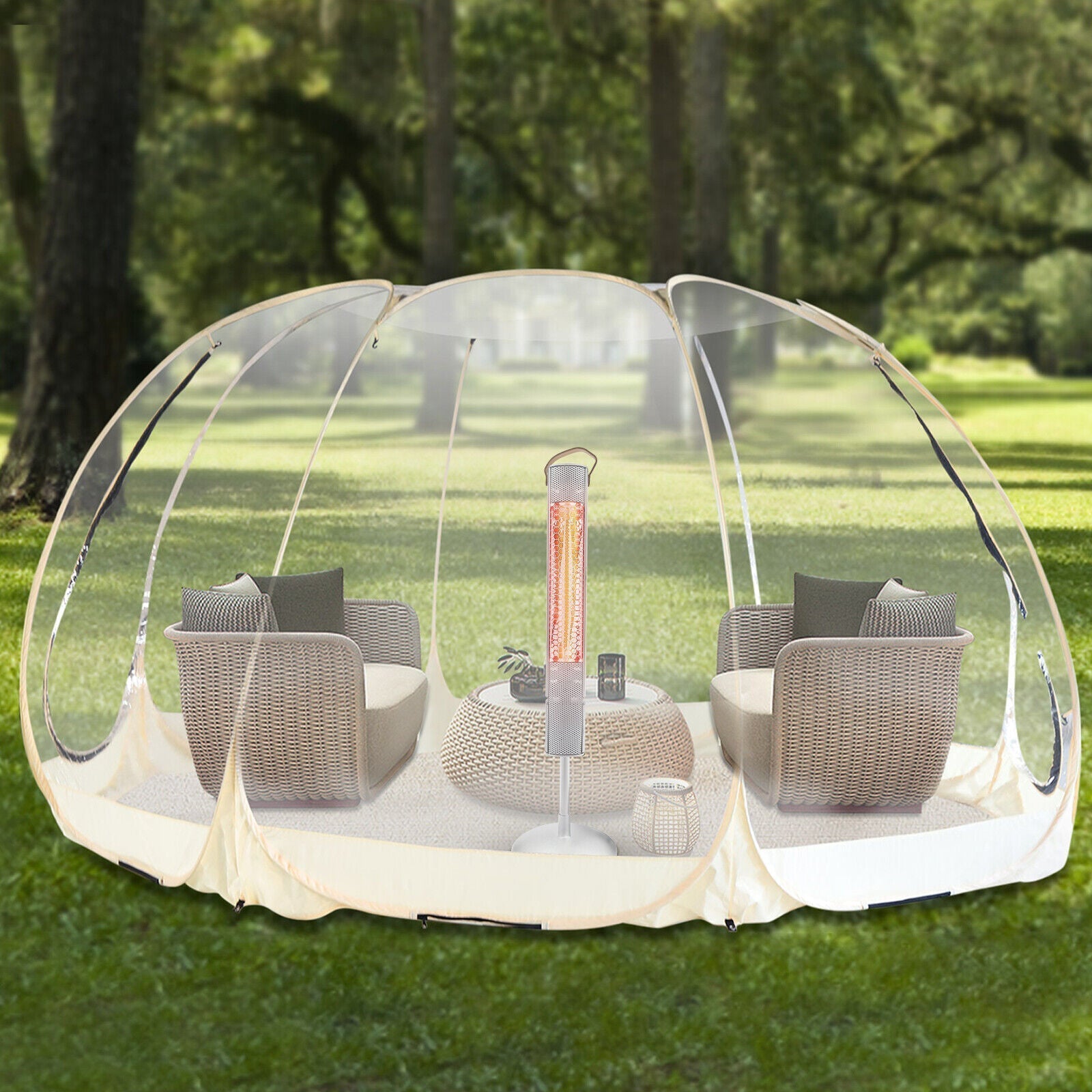 Portable Freestanding Indoor / Outdoor Infrared Space Patio Heater-Raxiva-SKU388417082084557417491670016061, Portable Freestanding Indoor / Outdoor Infrared Space Patio Heater, , Raxiva, ,