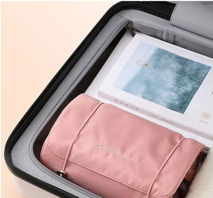 Raxiva - 4-in-1 Detachable Makeup Bag Set – Portable, Foldable Travel Cosmetic & Toiletry Organizer Pouch