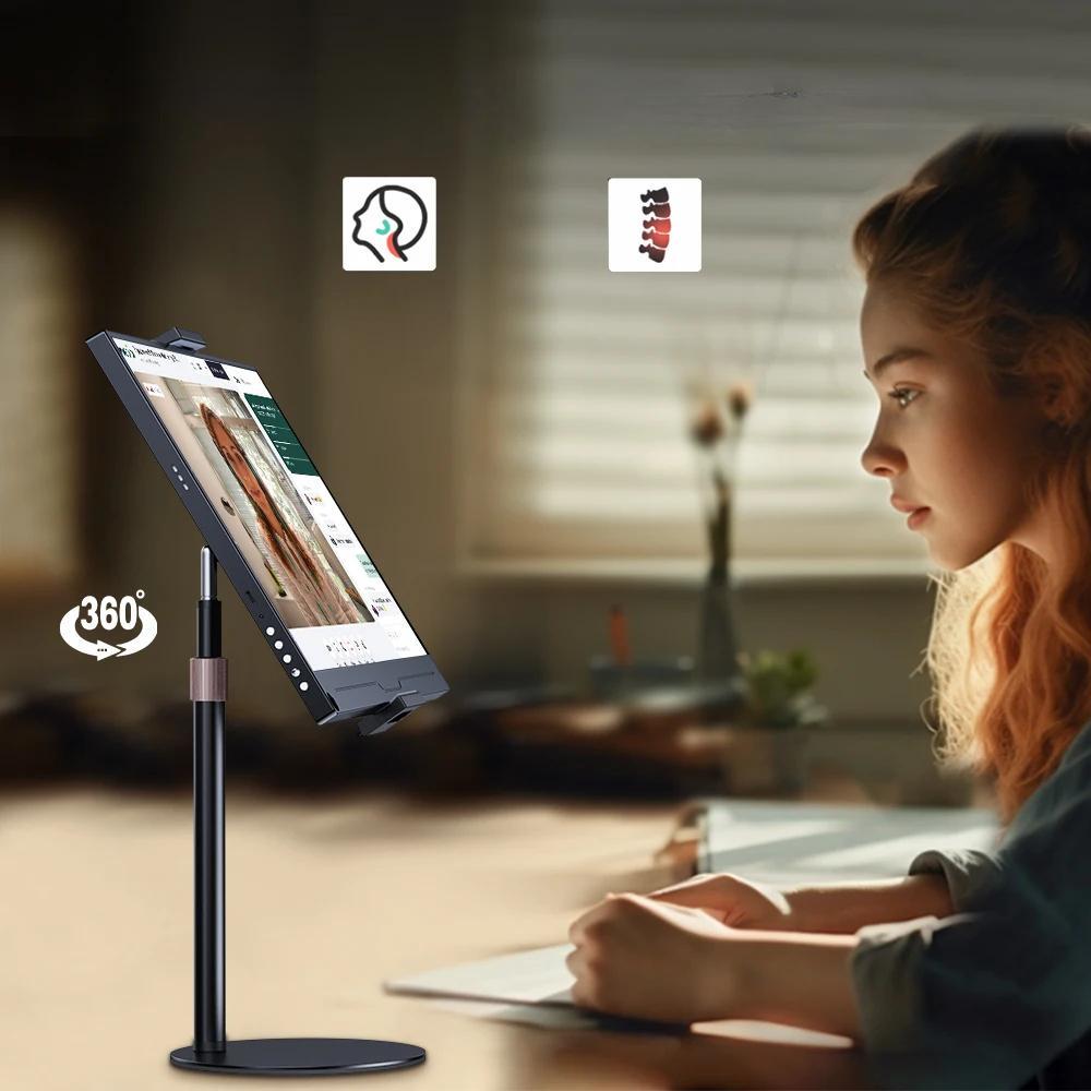 Raxiva - Adjustable Portable Monitor Stand – Sleek Desktop Bracket for iPad, Phone, and Tablets (13-24.5cm) Perfect Viewing Support
