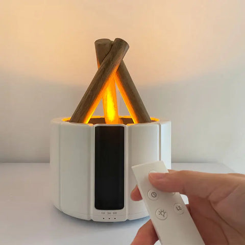 Raxiva - Bonfire Air Humidifier Campfire - Bonfire Aromatherapy Essential Oil Diffuser for Home, Bedroom, Office