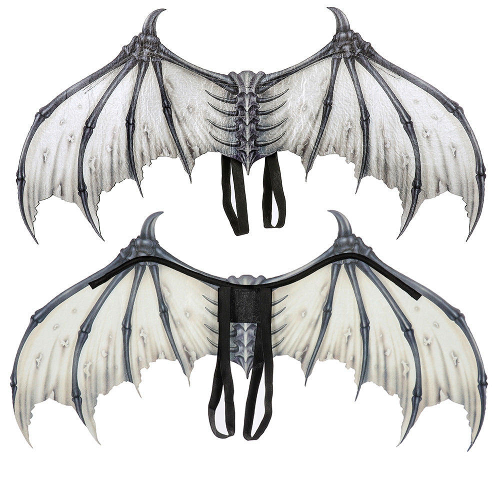 Raxiva - Halloween 3D Angel Devil Big Wings -  Wings Costume Accessories for Halloween Scary Demon Cosplay Decoration