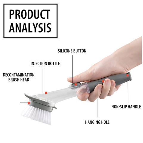 Raxiva - Kitchen Sink Scrubber Dish Washing Brush Tool
