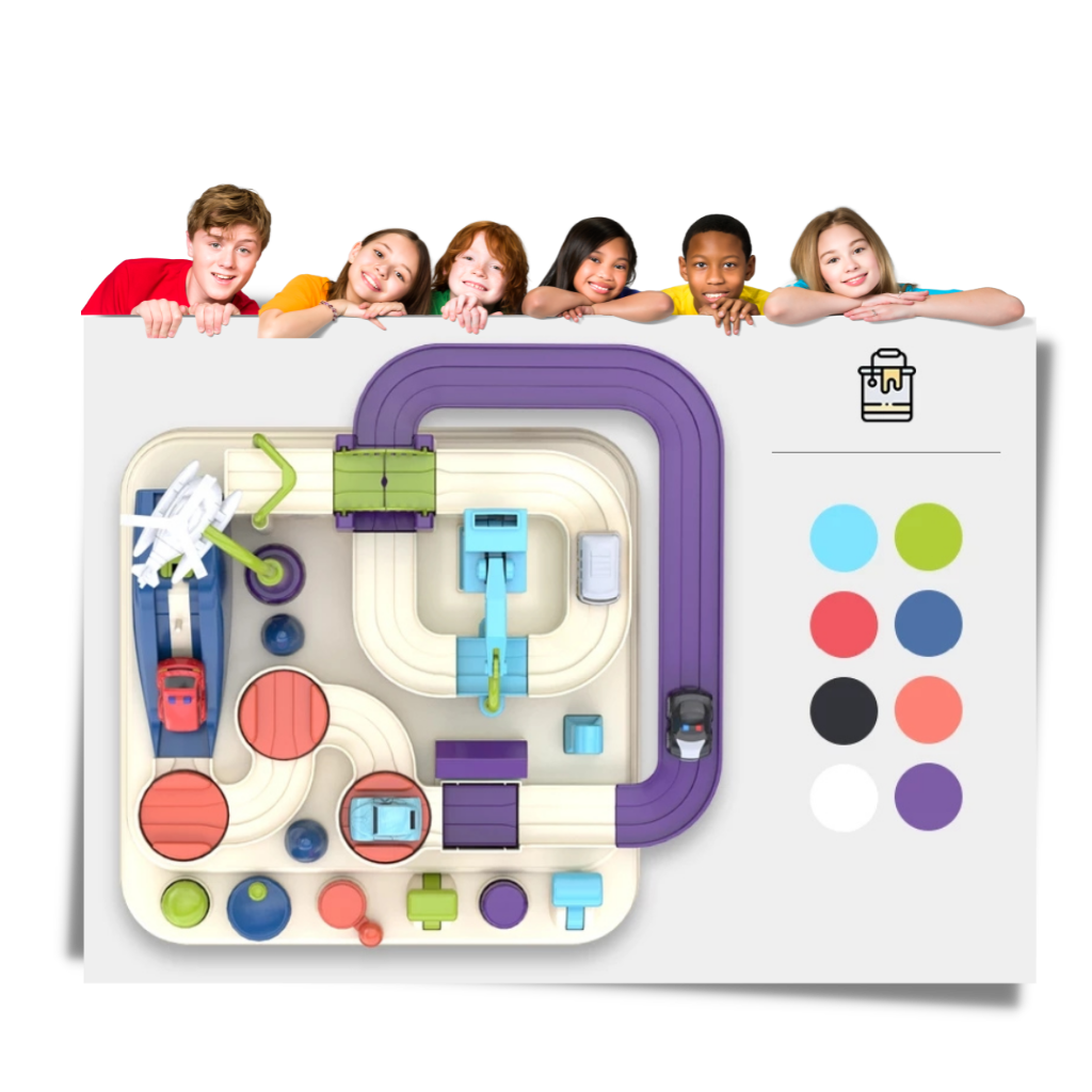 Raxiva - Mechanical Track Toy for Kids