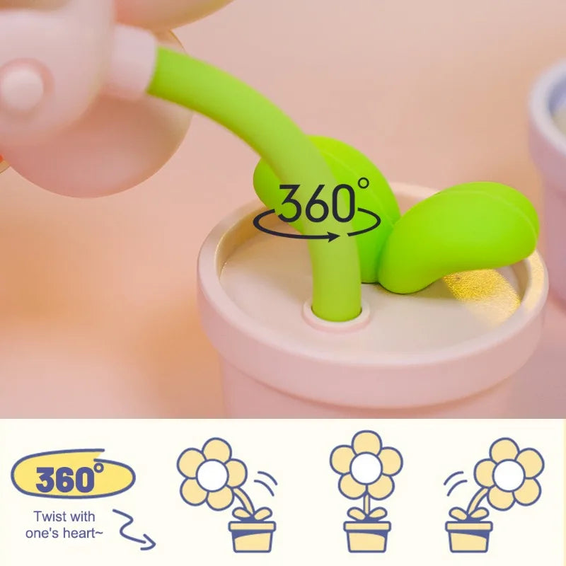 Raxiva - Mini Flower Night Light – Soft Warm Glow for a Cozy Bedroom Ambience, Perfect for Kids & Special Occasions!