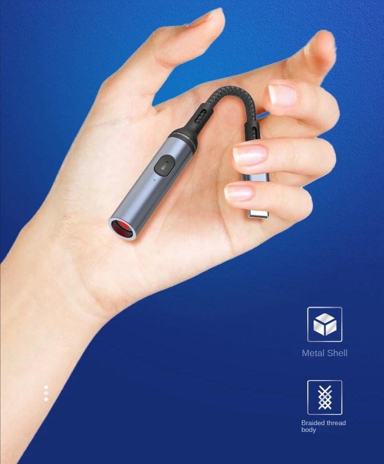 Raxiva - Mini Windproof Phone Cigarette Lighter – Type-C Rechargeable Mobile Cigarette Lighter, Perfect Gift for Trendsetters