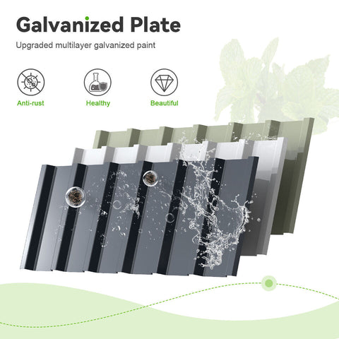 Raxiva - Outdoor Flower Vegetable Raised Garden Bed