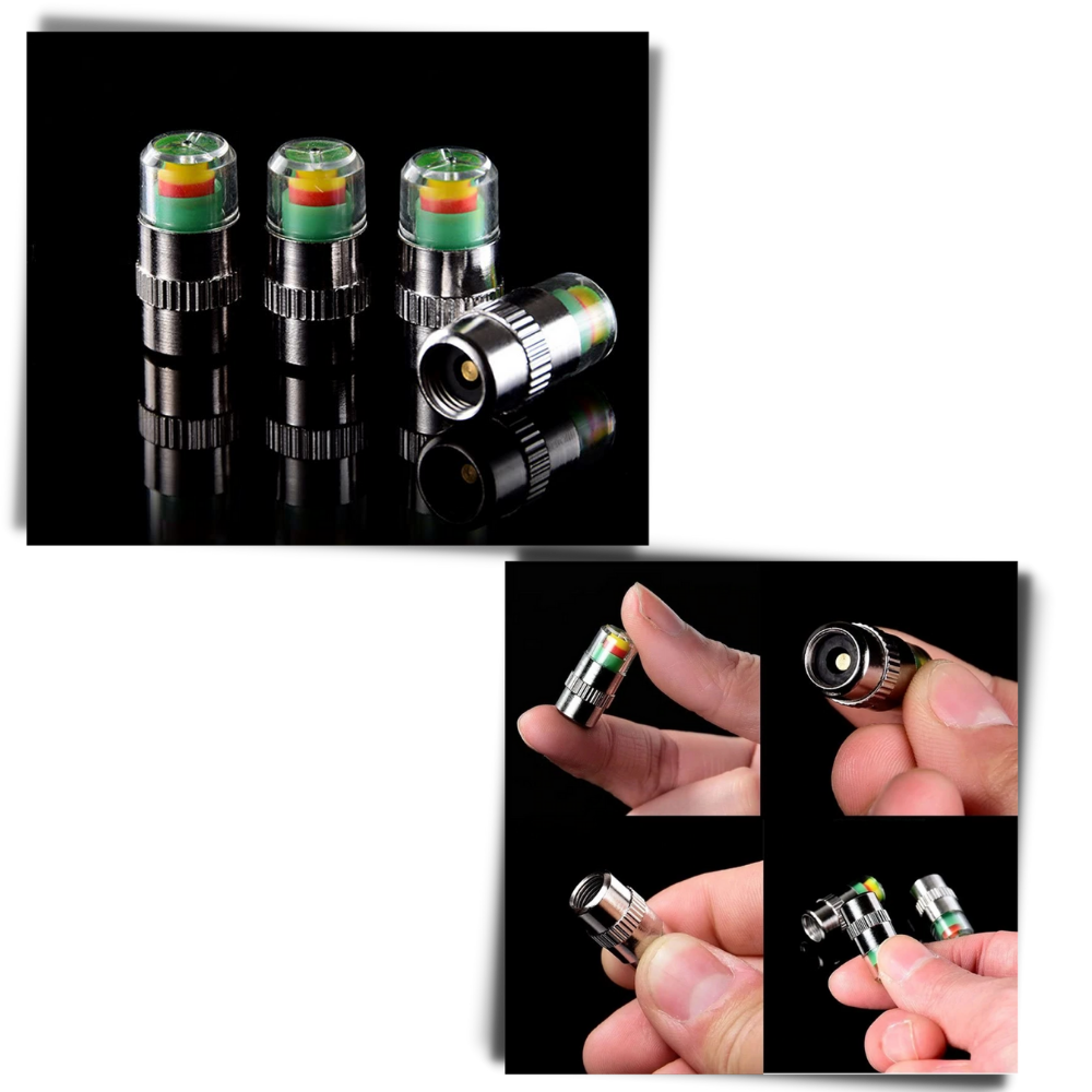 Raxiva - Pack of 4 Car Tire Pressure Sensors