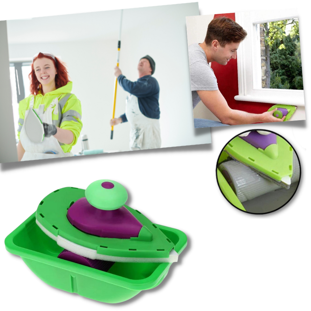 Raxiva - Paint Edger Set 4pcs Sponge Point and Decorative