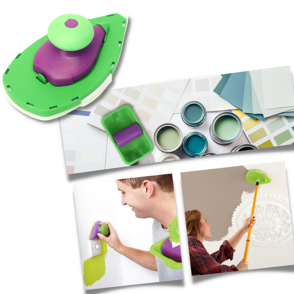 Raxiva - Paint Edger Set 4pcs Sponge Point and Decorative